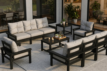 HDPE Sectional Patio Couch Set