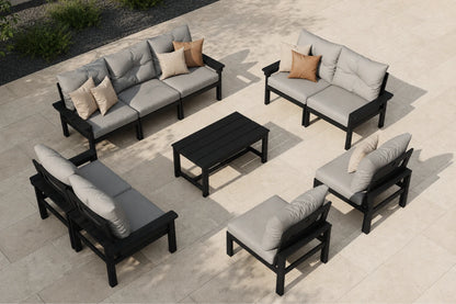 HDPE Sectional Patio Couch Set