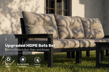 HDPE Sectional Patio Couch Set