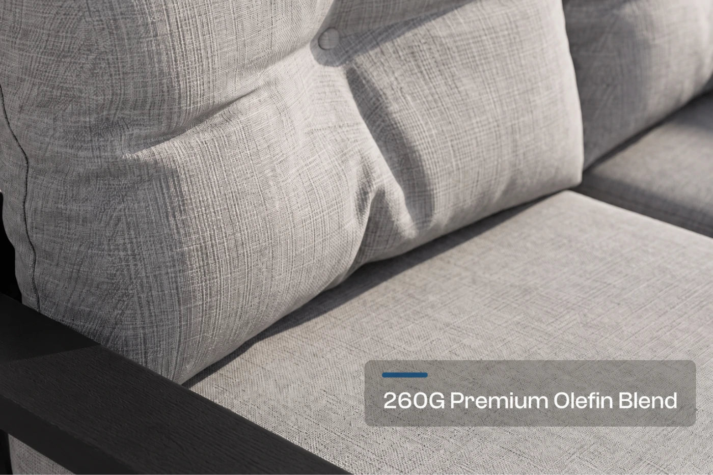 HDPE Sectional Patio Couch Set