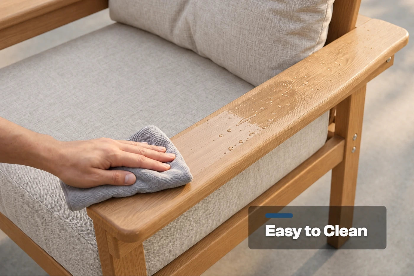 HDPE Sectional Patio Couch Set