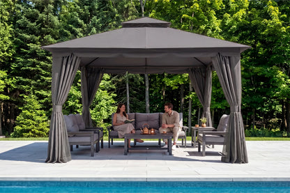 Double Roof Soft Top Gazebo