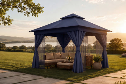 Double Roof Soft Top Gazebo