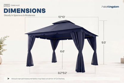Double Roof Soft Top Gazebo
