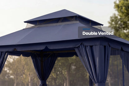 Double Roof Soft Top Gazebo