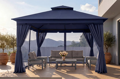 Double Roof Soft Top Gazebo