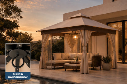 Double Roof Soft Top Gazebo