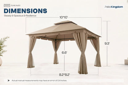 Double Roof Soft Top Gazebo