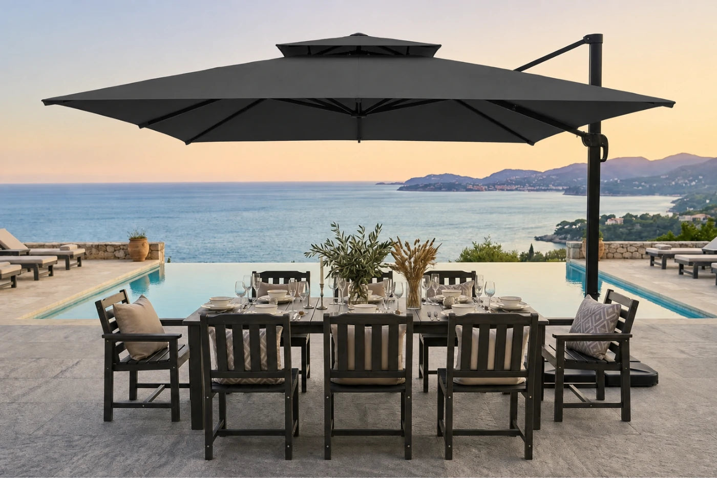 Square Cantilever Umbrella