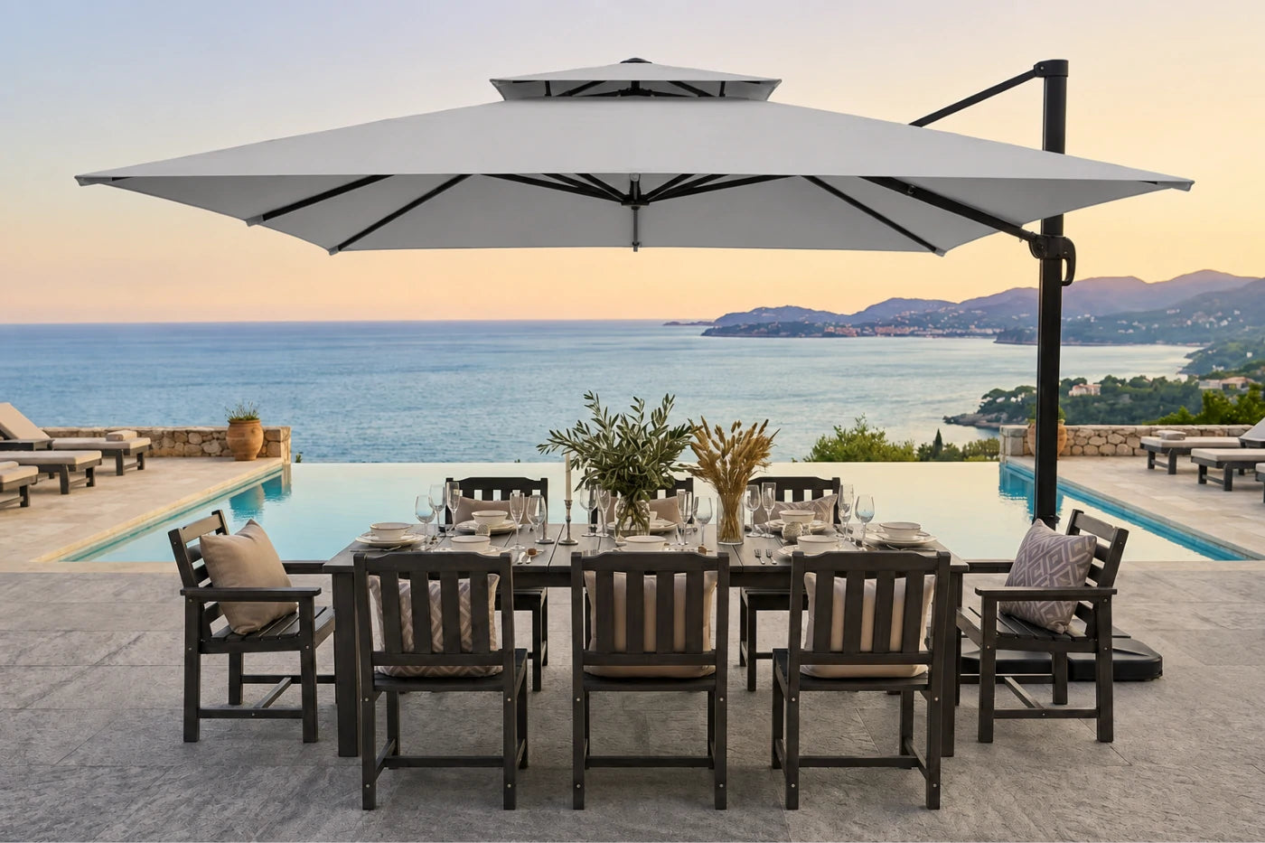 Square Cantilever Umbrella