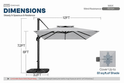Square Cantilever Umbrella