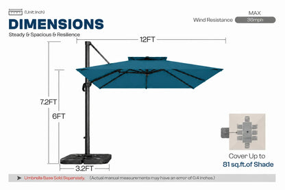 Square Cantilever Umbrella