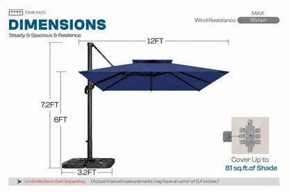 Square Cantilever Umbrella
