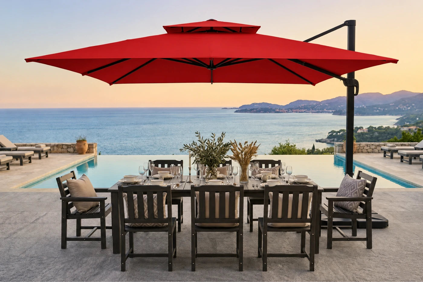Square Cantilever Umbrella