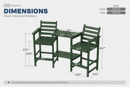 Tall Bar Chair Set