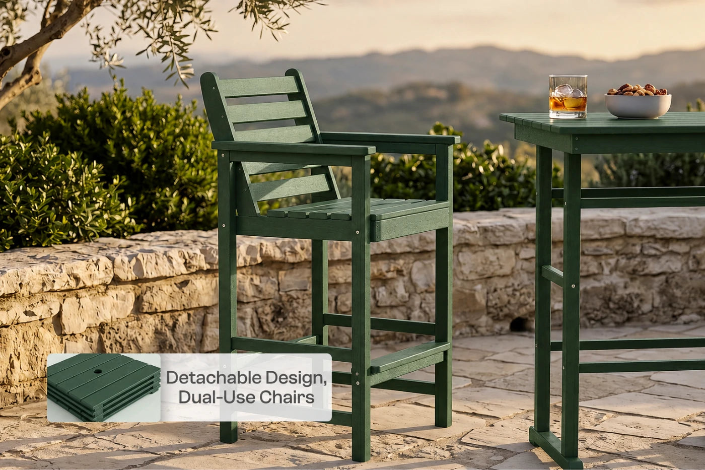 Tall Bar Chair Set
