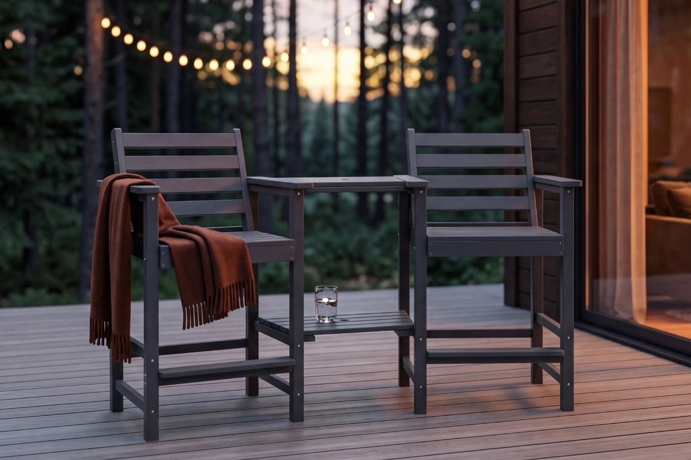 Tall Adirondack Chair Set