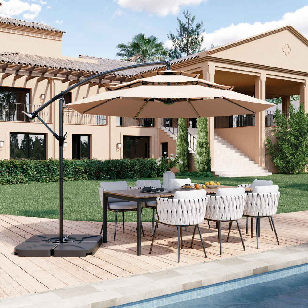 patio kingdom 3tier banana umbrella