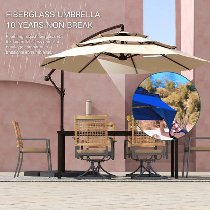 patio kingdom 3tier banana umbrella