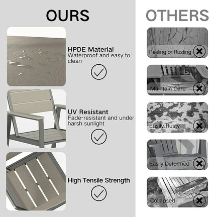 7 Piece Metal Frame Dining Set