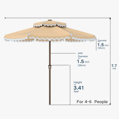 patio kingdom Fringe Patio Umbrella