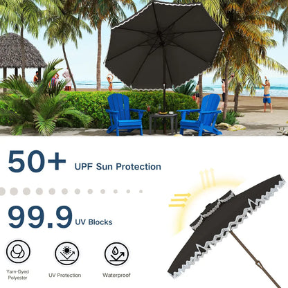 patio kingdom Fringe Patio Umbrella