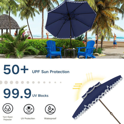 patio kingdom Fringe Patio Umbrella
