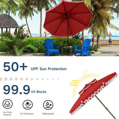 patio kingdom Fringe Patio Umbrella