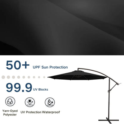 patio kingdom Offset Hanging Umbrella