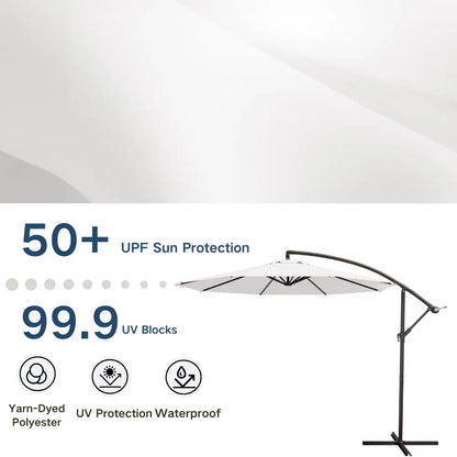 patio kingdom Offset Hanging Umbrella