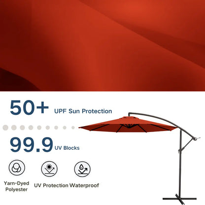 patio kingdom Offset Hanging Umbrella