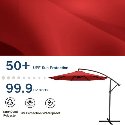 patio kingdom Offset Hanging Umbrella