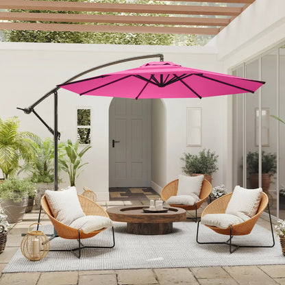 patio kingdom Offset Hanging Umbrella