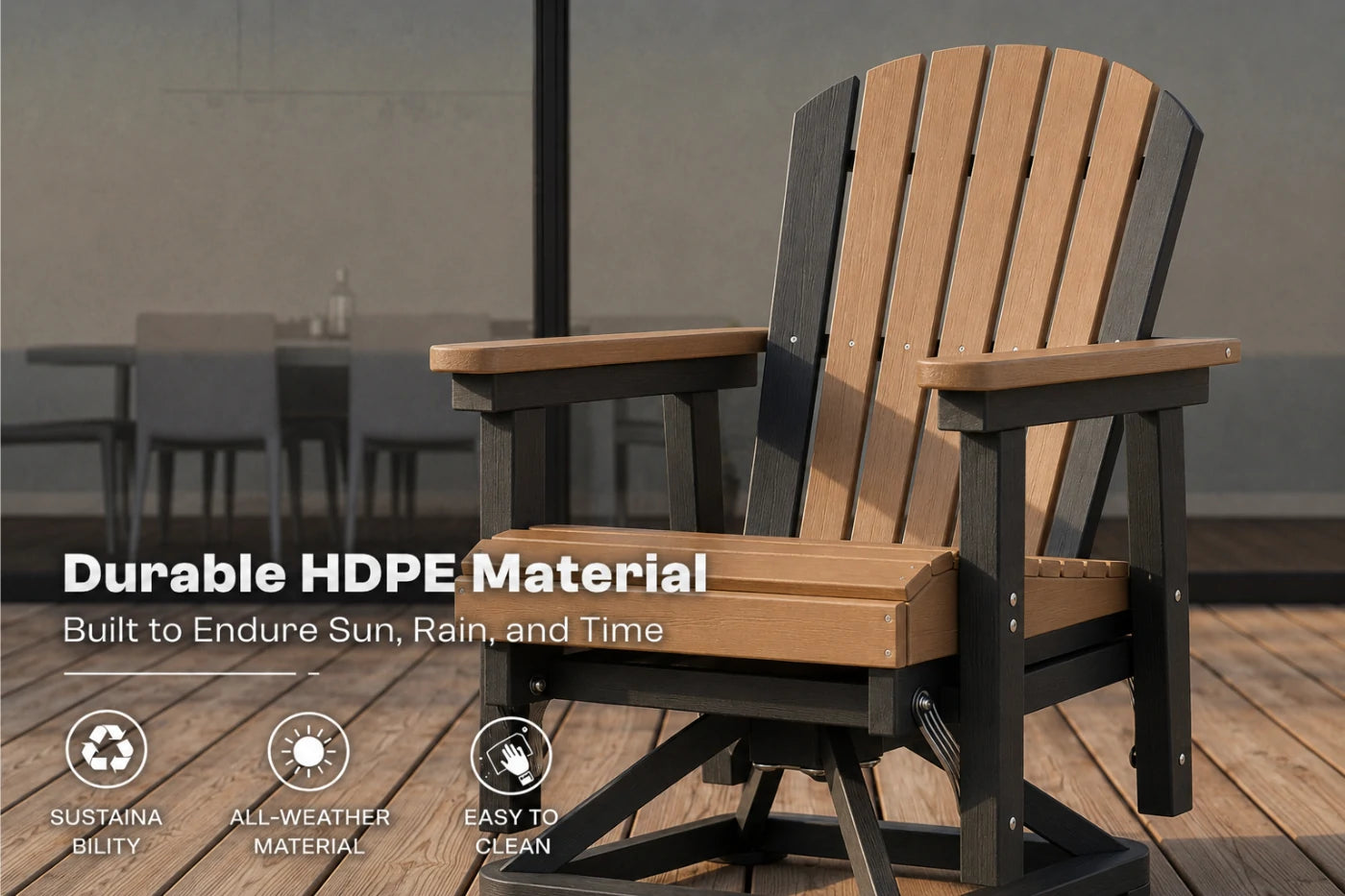 Perli™ Adirondack Swivel Glider Chair