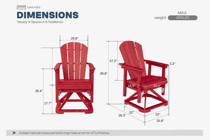 Perli™ Adirondack Swivel Glider Chair