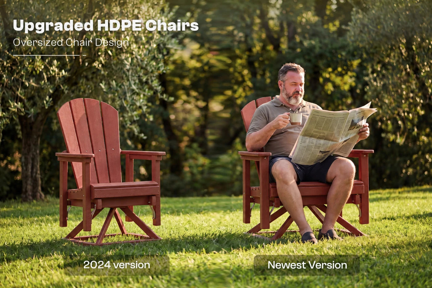 Perli™ Adirondack Swivel Glider Chair