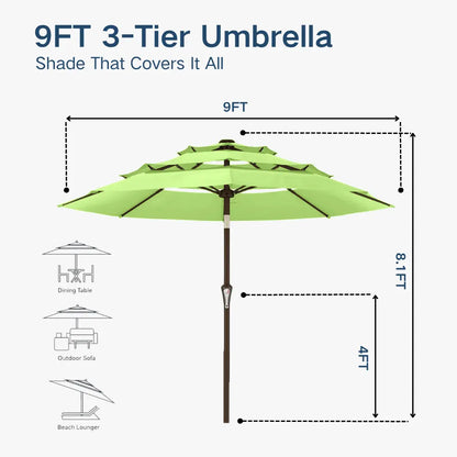 patio kingdom autotilt patio umbrella