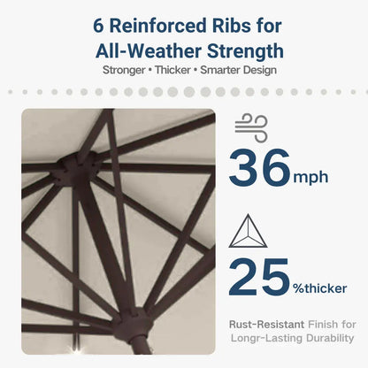 patio kingdom autotilt patio umbrella