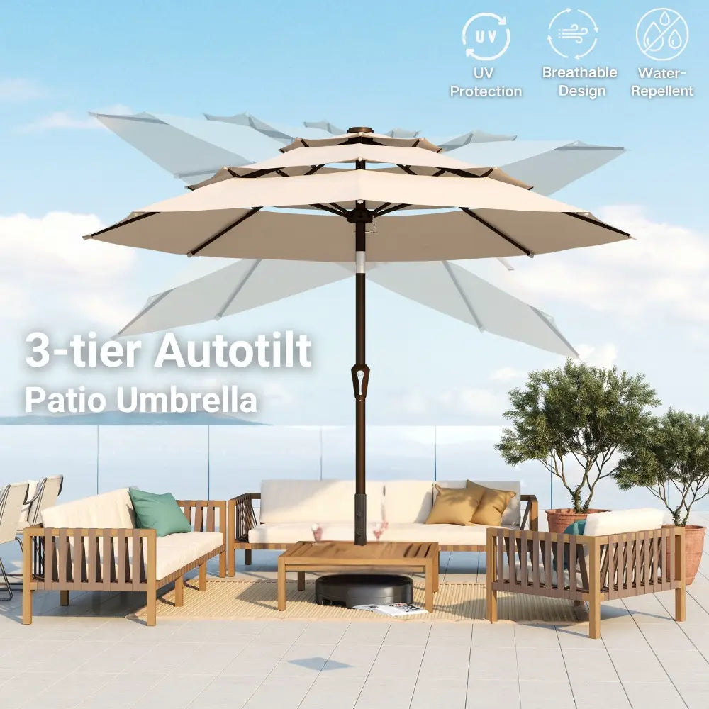 patio kingdom autotilt patio umbrella