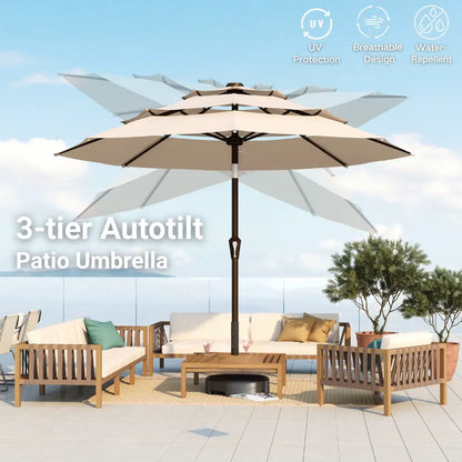 patio kingdom autotilt patio umbrella