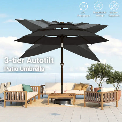 patio kingdom autotilt patio umbrella