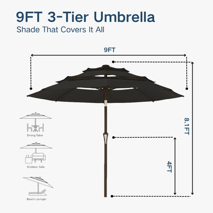 patio kingdom autotilt patio umbrella