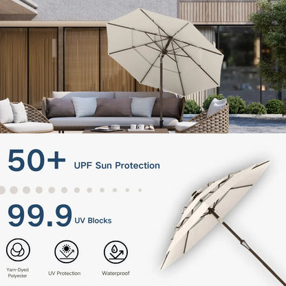 patio kingdom autotilt patio umbrella