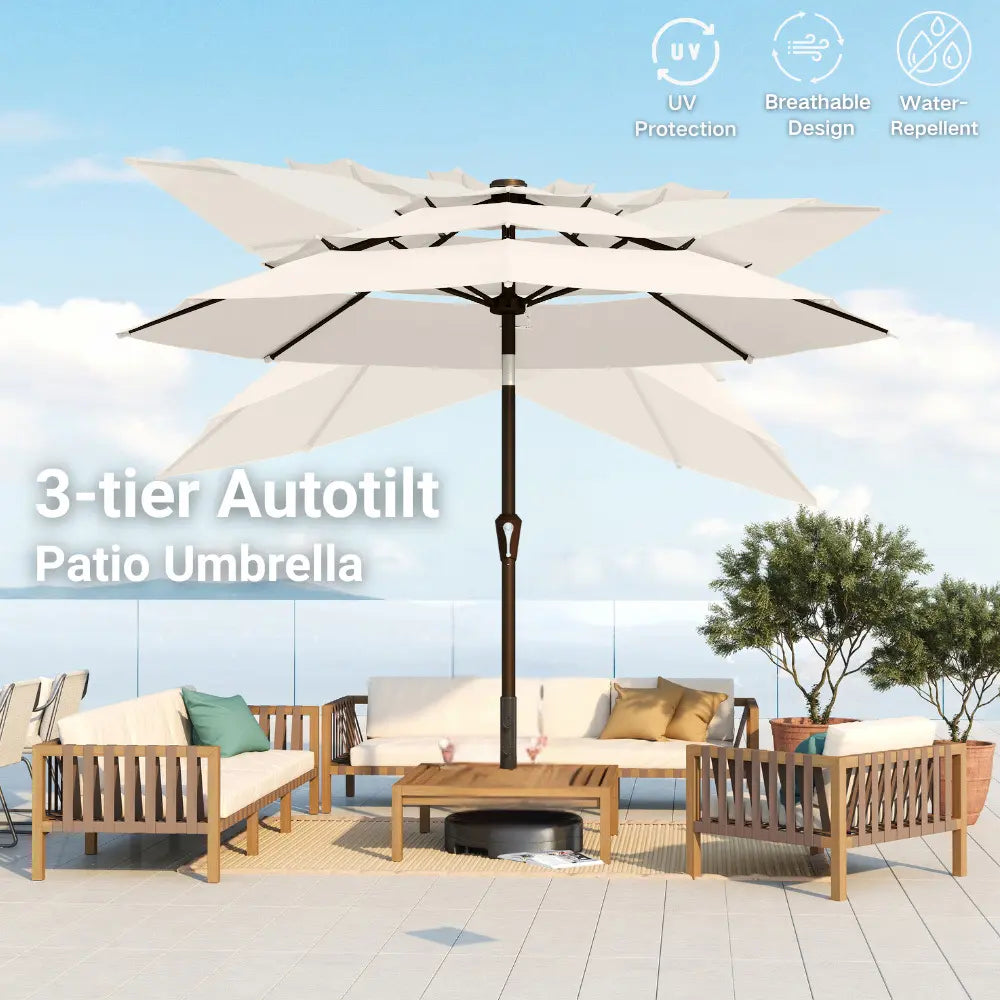 patio kingdom autotilt patio umbrella