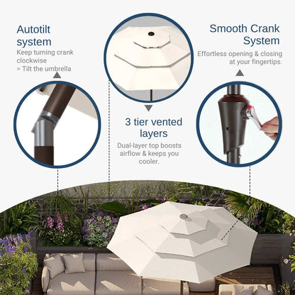 patio kingdom autotilt patio umbrella