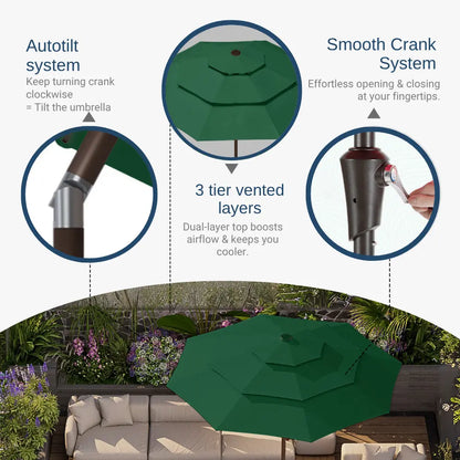 patio kingdom autotilt patio umbrella