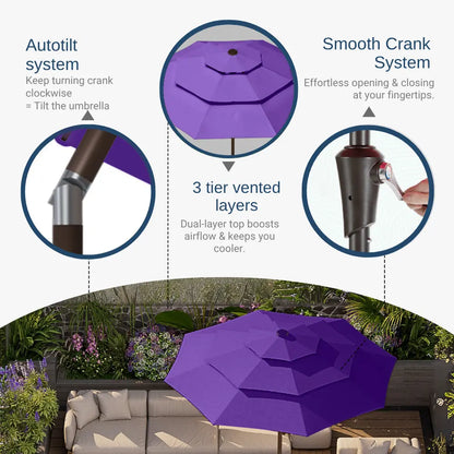 patio kingdom autotilt patio umbrella