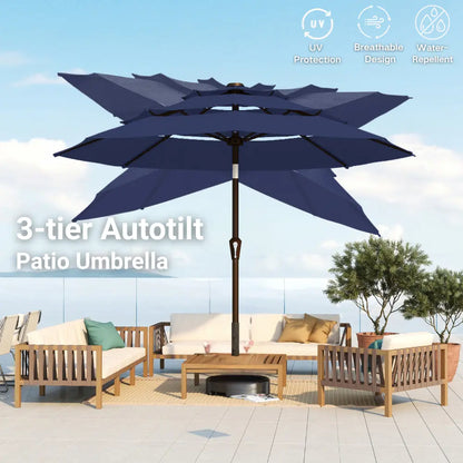 patio kingdom autotilt patio umbrella