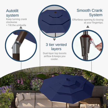 patio kingdom autotilt patio umbrella