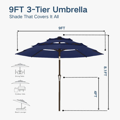patio kingdom autotilt patio umbrella